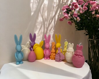 Easter Candles, Easter Bunny Candles, Cute Easter Candles, Rabbit candles