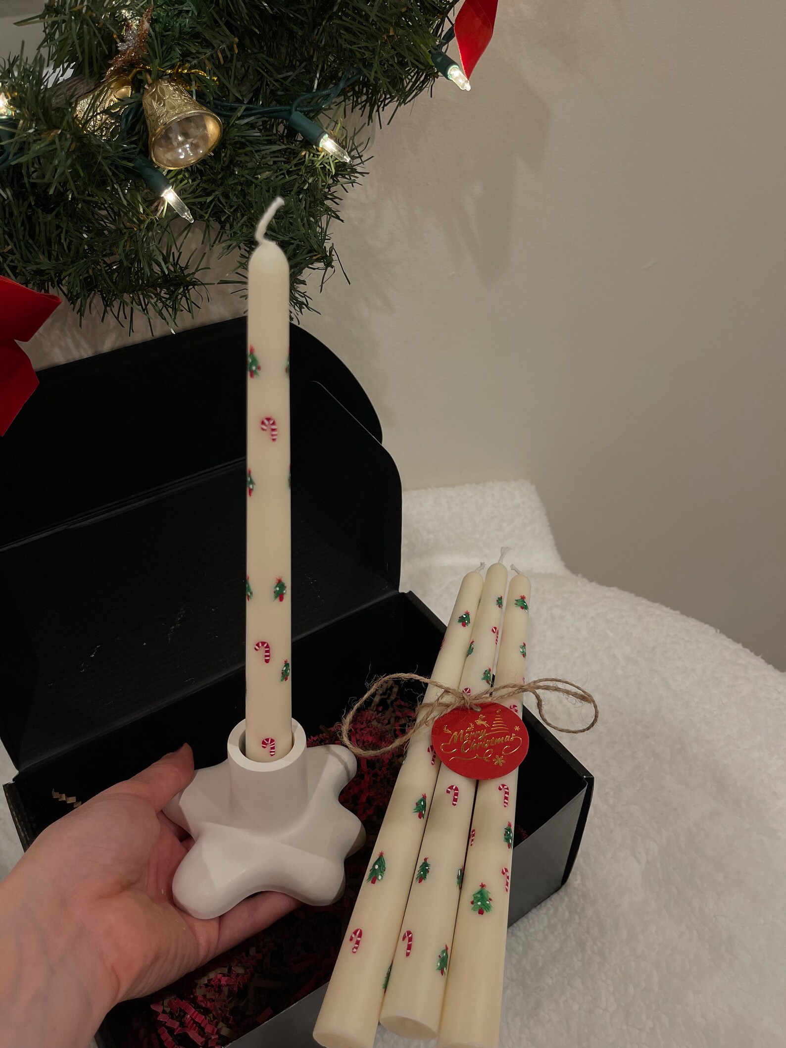 Christmas Taper Candles, Taper Candle, Taper Candles Holder, Christmas
