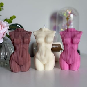 Handmade Body Candle, Female torso candle, Female body candle, Handmade Soy Wax Candles