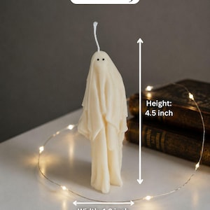Ghost Candles, Halloween Decor, Thanksgiving Decor, Halloween Candles, Fall Home Decor, Fall Candle, Autumn Candle, Halloween Gift Ghost#5