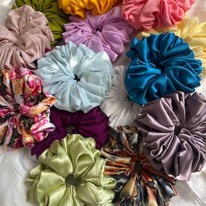 Handmade scrunchies, cute scrunchies, large scrunchies, Handmade hair ties
