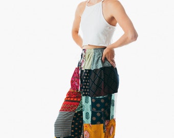Indian Boho Ethnic Alibaba Hippie Unisex Baggy Yoga crinkled Gauze Harem Pants