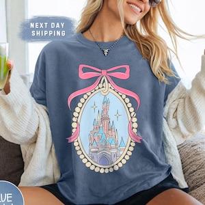 Comfort Color Disney Castle Shirt, Princess castle Sketch, magical shirt, Vintage castle shirt, Disney Family Vacation, Disney Kids shirt