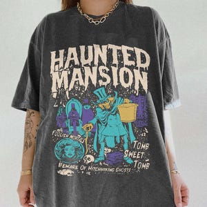 Vintage The Haunted Mansion Tee, Disney Halloween Tee, Madam Leota Hitchhiking Ghosts, Halloween Matching Family Shirt, Spooky Season Tee