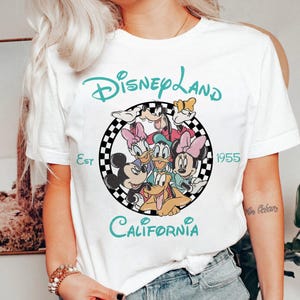 Vintage Disneyland California Shirt, Disneyland Est 1955 Shirt, Disney Vacation 2025 Shirt, Mickey And Friends Shirt, Walt Disney Shirt