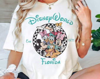 Retro Disneyworld Florida Shirt, Disneyworld Est 1971 Shirt, Disney Vacation Shirt, Mickey And Friends Shirt, Retro Walt Disney Shirt