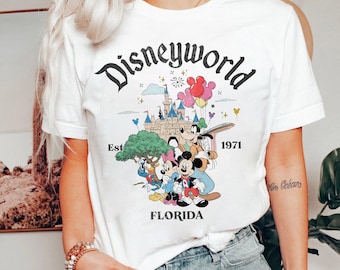 Vintage Disneyworld Florida Shirt, Disneyworld Est 1971 Shirt, Disney Vacation 2025 Shirt, Mickey And Friends Shirt, Walt Disney Shirt