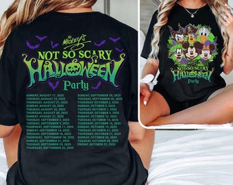 Retro Mickey's Not So Scary Halloween Party 2025 Shirt, Disney Halloween Shirt, Mickey And Friends Halloween Shirt, Halloween Family Shirt