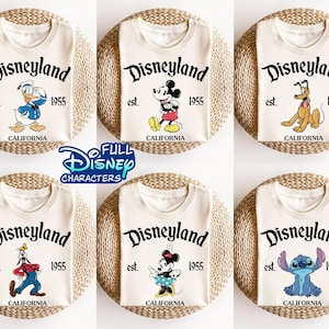 Retro Disneyland Est 1955 Shirt, Disney All Characters Shirt, Mickey And Friends Shirt, Disney Group Shirt, Disney Family Shirt, Disney Trip
