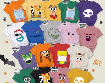 Toy Story Halloween Costume Shirts Toddlers, Toy Story Character Group Shirts, Toy Costume Inspired, Halloween Cosplay Toy Story