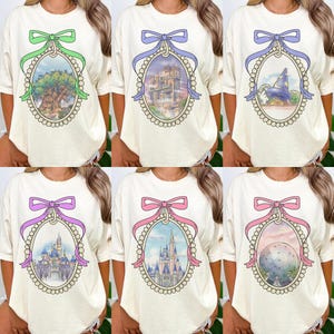 Vintage Coquette Bows Walt Disneyworld Shirt, Hollywood Studio Shirt, Disney Epcot Tee, Animal Kingdom Tee, Disney Princess Castle Tee
