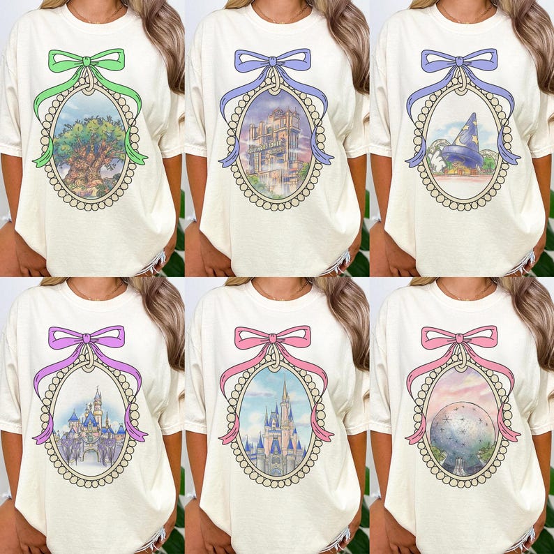 Vintage Coquette Bows Walt Disneyworld Shirt, Hollywood Studio Shirt, Disney Epcot Tee, Animal Kingdom Tee, Disney Princess Castle Tee