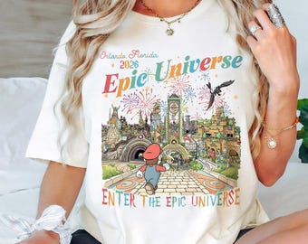 Camiseta Epic Universe Comfort Colors, Camisetas Epic Universe de Orlando Park