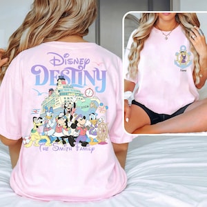 Personalized Disney Cruise 2026 Shirts, Disney Cruise Squad Tee LightPink/Blossom
