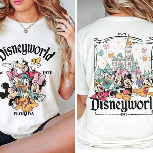 Retro Disneyworld Florida 2 Side Shirt, Disneyworld Est 1971 Shirt, Disney Vacation Shirt, Mickey And Friends Shirt, Retro Walt Disney Shirt
