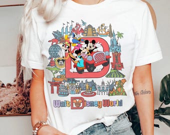 Retro Walt Disneyworld Shirt, Vintage Disneyworld Shirt, Mickey And Friends Shirt, Retro Disney Shirt, Disney 2025 Family Trip Shirt