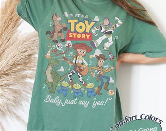 Camiseta Toy Story Comfort Colors, Camiseta Baby Just Say Yes, Camiseta Western Jessie, Camiseta Disney Toy Story 5, TS, Camiseta Tay Story