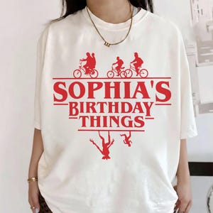 Anpassad födelsedagsgrejer PNG-tröja, främling födelsedagströja, rolig partytröja