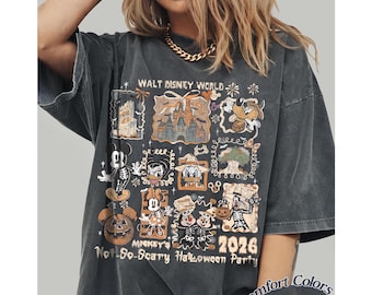 Camiseta vintage de Halloween de Disneyworld, Camiseta de la fiesta de Mickey (no tan aterradora), Camiseta de Halloween de Disney, Camiseta de Walt Disneyworld, Camiseta para fiesta de Halloween