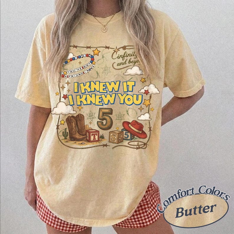 Toy Story 5 Comfort Colors Shirt, Gift For Music Fan, Retro Toy Friends Shirt, Tay Story 5 Shirt, You've Got a friend in me Tee image 4