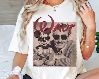 Camiseta vintage de Walt Disney de Comfort Colors, camiseta de Disney para hombre, camiseta de Disneyland, camiseta de Magic Kingdom, el lugar más feliz del mundo, regalos para fans de Disney