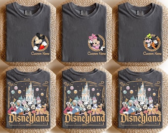 Custom Name Disneyland Family Shirt, Mickey and Friends Trip Tee