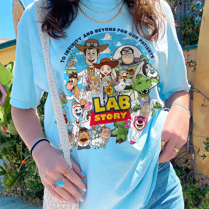 Lab Week 2026 Shirt Lab Story Shirt, Lab Assistant Shirts, Phlebotomist Tee, Med Lab Tech D2OY09 LightBlue/CharmBray