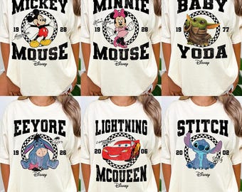 Vintage Mickey and Friends Shirt, Toy Story Tee, Disney Princess Shirt, Disney Matching Family Trip Shirt, Classic Disney Character Shirt