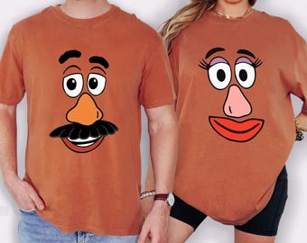 Meneer Potato en mevrouw Potato Head shirts, bijpassende paren shirt, schattig Thanksgiving reis shirt, bijpassende herfst familieshirt, Disney Toy Story Tee