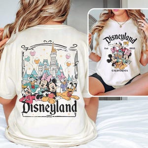 Retro Disneyland California 2 Side Shirt, Disneyland Est 1955 Shirt, Disney Vacation Shirt, Mickey And Friends Shirt,Retro Walt Disney Shirt