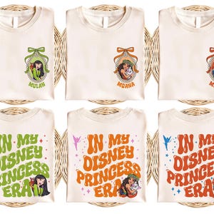 Vintage Disney Princess Shirt, In My Disney Princess Era Shirt, Disneyworld Girls Trip Tee, Disneyland Vacation Shirt, Princess Matching Tee