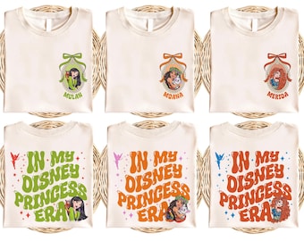 Vintage Disney Princess Shirt, In My Disney Princess Era Shirt, Disneyworld Girls Trip Tee, Disneyland Vacation Shirt, Princess Matching Tee
