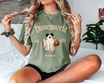 Retro Disneyworld est. 1971 Halloween-tröjor, Musse spök-tröja, Disney World Halloween-tröja, Musse Halloween-tröja, Disney Halloween-tröja