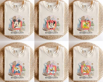 Camiseta retro de Walt Disneyworld, camiseta de Mickey y sus amigos, camiseta del grupo Disney, camiseta de la familia Disney, camiseta de todos los personajes de Disney, camiseta de viaje a Disney
