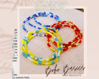 Boho Basics Bliss Multi-Wrap Bracelet: Vibrant Colors for Endless Style