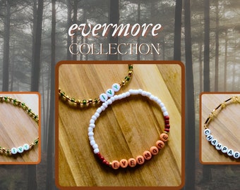 Whimsical Wonder: Evermore Eras Taylor Swift Tour Friendship Bracelets - Ready to Ship! Order Yours for a Magical Touch