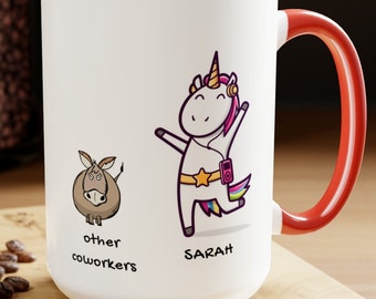 Coworker Unicorn Gift Mug, New Job Gift For Him Her, Coworker Leaving, Goodbye Coworker, Funny Coworker Coffee Mug