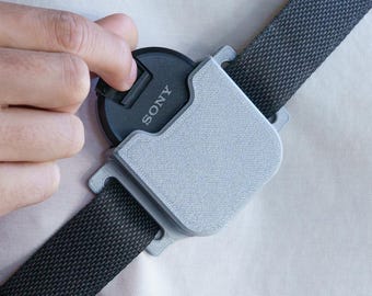 Slip Case for Mounting on Straps, Circular Filters or Lens Cap Holder for any Brand, Camera Accessory for Photographers