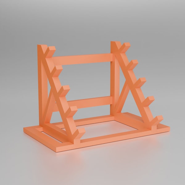 Modern Simple Penta Flute Stand STL for 3D Printing