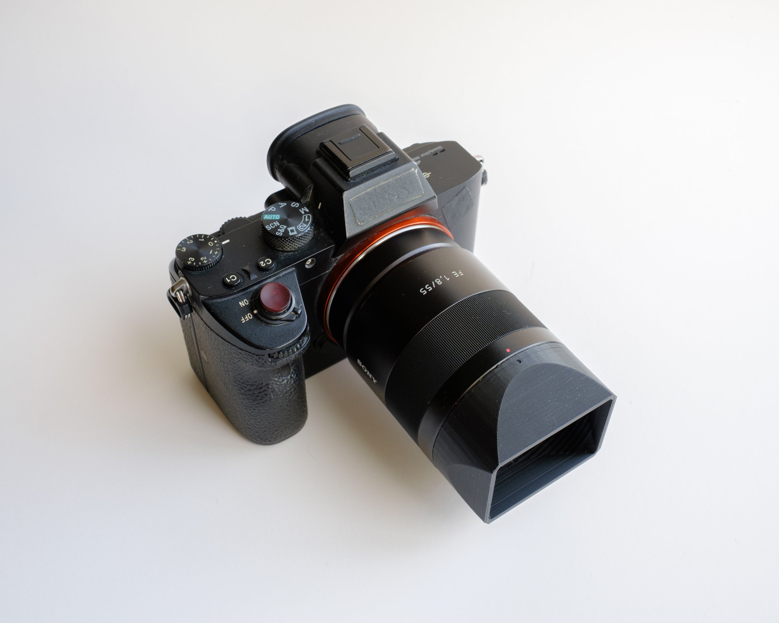 ソニー 55 mm F1.8 ZA スクエアフード、SEL55F18Z 用コンパクトで