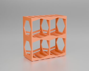 The 2x2 Camera Lens Shelf, Digital File for 3d Printing, Photography Organizer & Storage