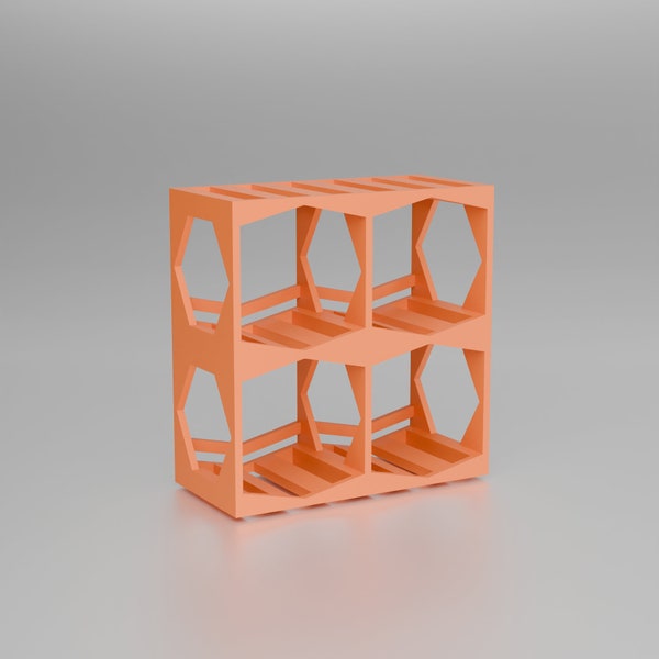 The 2x2 Camera Lens Shelf, Digital File for 3d Printing, Photography Organizer & Storage