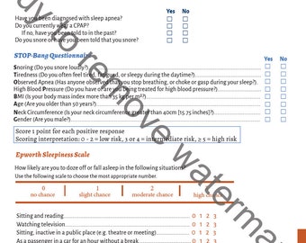Fillable Sleep Apnea Airway Poster 18x24 Size - Etsy