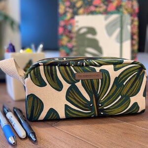 Monstera pencil case or toiletry bag image 5