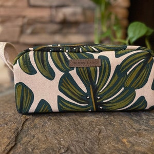 Monstera pencil case or toiletry bag image 1