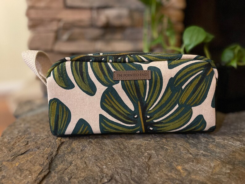 Monstera pencil case or toiletry bag image 1