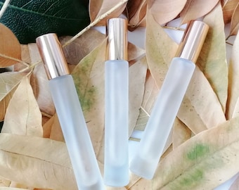 10ml Frosted Glass Mini Spray Bottles with Gold Sprayer, Fine Mist Spray Bottles, Refillable Atomizer Bottle for Perfume Essential Oil