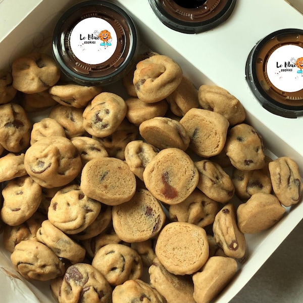 Mini boîte à trempette pour biscuits croquants aux pépites de chocolat