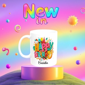 Personalized Birthday Coffee Mug: Custom Name Gift (11oz)