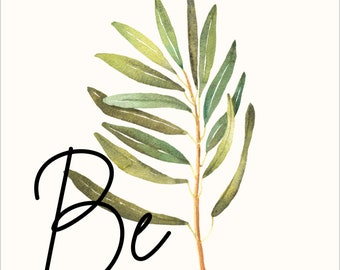 Botanical Plant Print | Minimalist Boho Wall Art (Digital Download)